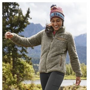 Women's L.L.Bean Hi-Pile Fleece Jacket Size Large